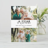 Een jaar om de moderne minimale multi-foto te onth (Staand voorkant)