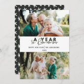 Een jaar om de moderne minimale multi-foto te onth (Voorkant / Achterkant)