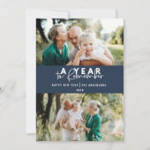 Een jaar om de moderne minimale multi-foto te onth (Voorkant)