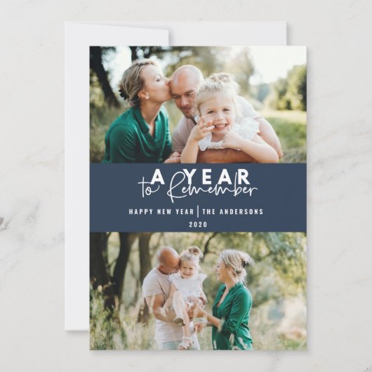 Een jaar om de moderne minimale multi-foto te onth (Voorkant)