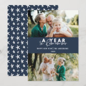 Een jaar om de moderne minimale multi-foto te onth (Voorkant / Achterkant)