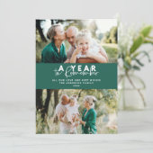 Een jaar om de moderne minimale multi-foto te onth (Staand voorkant)