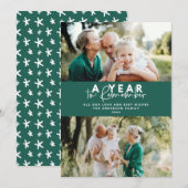 Een jaar om de moderne minimale multi-foto te onth (Voorkant / Achterkant)