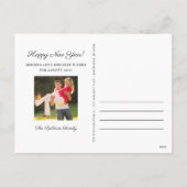 Een jaar om Elegant Foto Collage te onthouden Feestdagenkaart (Achterkant)