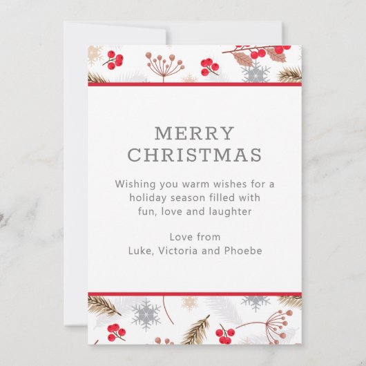 Een jaar om kerstfeest te onthouden 3 Foto (Achterkant)