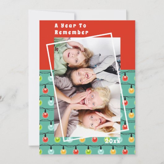 Een jaar om Moderne kerstFeestdagen te onthouden F (Voorkant)