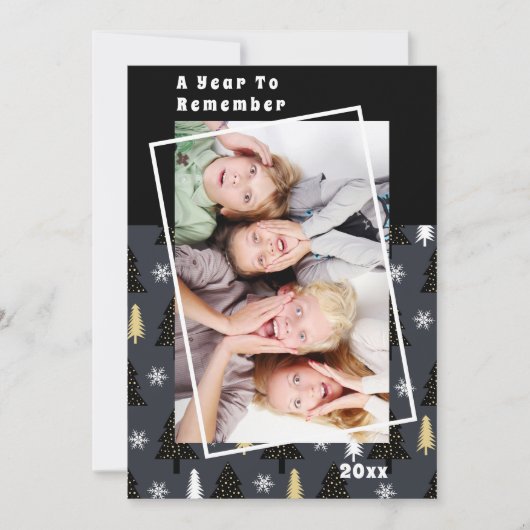 Een jaar om te herinneren Kerstbomen Feestdagen Fo (Voorkant)