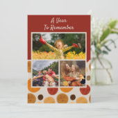 Een jaar om te herinneren Merry Christmas Modern 3 (Staand voorkant)