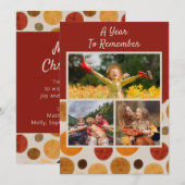 Een jaar om te herinneren Merry Christmas Modern 3 (Voorkant / Achterkant)