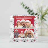 Een jaar om te herinneren Merry Christmas Modern 3 (Staand voorkant)