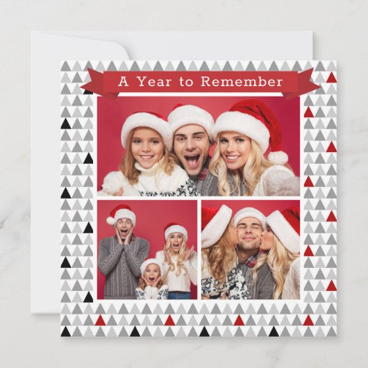 Een jaar om te herinneren Merry Christmas Modern 3 (Voorkant)