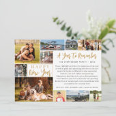 Een jaar om te onthouden 12 Foto 2026 Kalender Feestdagenkaart (Staand voorkant)