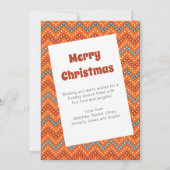 Een jaar om te onthouden Chevron kerstvakantie fot (Achterkant)