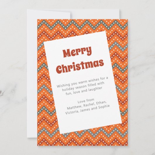 Een jaar om te onthouden Chevron kerstvakantie fot (Achterkant)