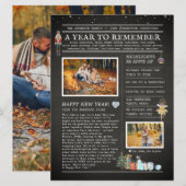 Een jaar om te onthouden | Familiekerstbrochure (Voorkant / Achterkant)