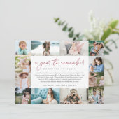 Een jaar om te onthouden | Jaar in Review Foto-col Feestdagenkaart (Staand voorkant)