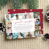 Een jaar om te onthouden | Jaar in Review Foto-col Feestdagenkaart