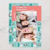 Een jaar om te onthouden Sneeuwman Kerstvakantie F (Voorkant / Achterkant)