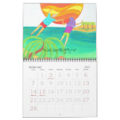Een jaar op de strandkalender kalender (Feb 2027)