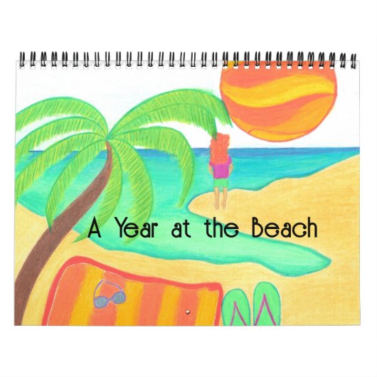 Een jaar op de strandkalender kalender (Hoes)
