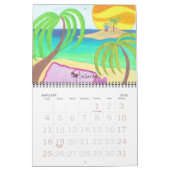 Een jaar op de strandkalender kalender (Jan 2026)