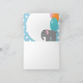 Een jaar oude baby olifant, jarig kaart (Binnen)