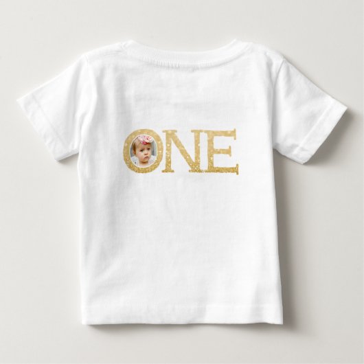 Een jaar oude Baby van de eerste verjaardag Toddle (Achterkant)