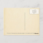 Een jaar oude verjaardag briefkaart (Achterkant)