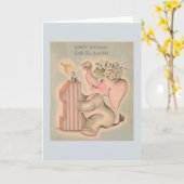  een jaar oude verjaardag Kaart (Gele Bloem)