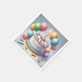 Een jaar oude verjaardag servet (Hoek)