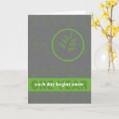 Een jaar per dag op een tijd herstel nieuw blad kaart (Gele Bloem)