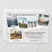 Een jaar reizen Fotocollage Kerstmis Feestdagenkaart (Voorkant)