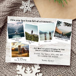 Een jaar reizen Fotocollage Kerstmis Feestdagenkaart<br><div class="desc">Introductie van onze Year of Travel Holiday Photo Collage Kaart, een hartelijke manier om de essentie van een jaar vol avonturen en reisherinneringen vast te leggen. Deze unieke kaart bevat vijf vierkante reisfoto's, zorgvuldig samengesteld om uw favoriete momenten van over de hele wereld te laten zien, compleet met onderschriften, zodat...</div>