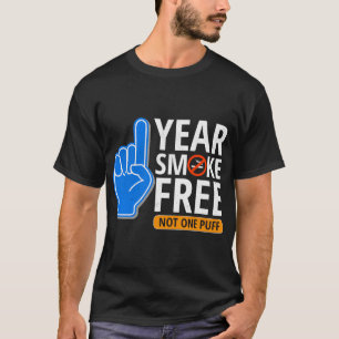 Een jaar rookvrij Jubileum - stoppen met roken T-shirt