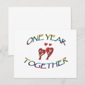 ÉÉN JAAR SAMEN (Voorkant / Achterkant)