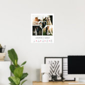 Eén jaar samen Huwelijksjubileum 5 foto's Poster (Thuiskantoor)