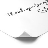 Eén jaar samen Huwelijksjubileum 5 foto's Poster (Hoek)