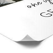 Eén jaar samen Huwelijksjubileum 5 foto's Poster (Hoek)