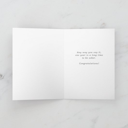 Eén jaar sober kaart (Binnen)