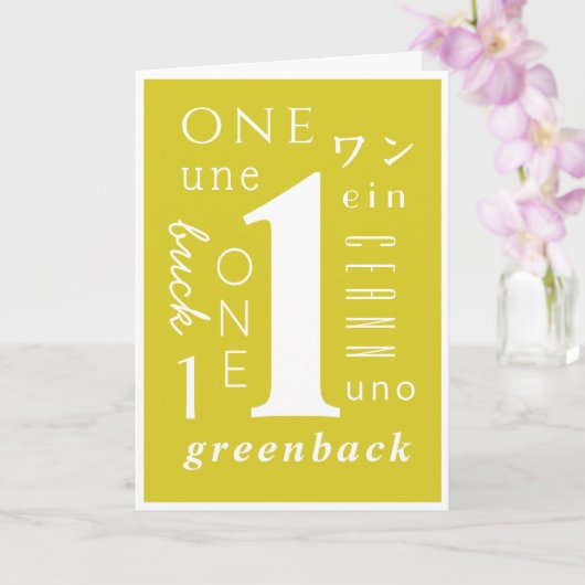 Eén jaar sober kaart (Orchidee)