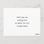 Een jaar Sober soberheid verjaardag verjaardagskaa Briefkaart (Achterkant)