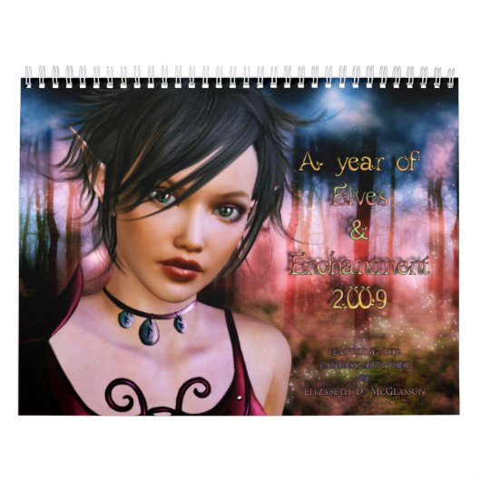 Een jaar van Elves en Enchantment Kalender (Hoes)