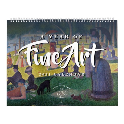 Een jaar van fijne kunst | Aangepaste Logo 2021-ag Kalender (Hoes)