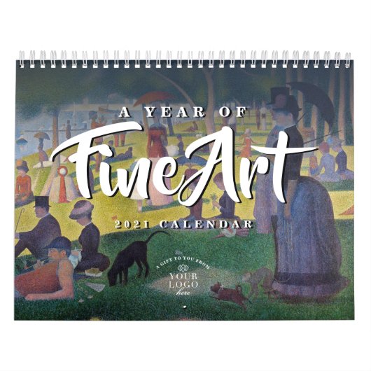 Een jaar van fijne kunst | Aangepaste Logo 2021-ag Kalender (Hoes)