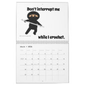 Een jaar van garen-o-legaal haakplezier kalender (Mar 2026)