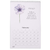 Een Jaar van Geboortebloemen Kalender (Feb 2027)