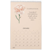 Een Jaar van Geboortebloemen Kalender (Jan 2027)