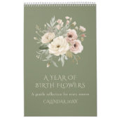Een Jaar van Geboortebloemen Kalender (Hoes)