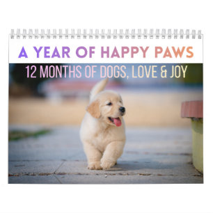 Een jaar van gelukkige poten – Cute hondenkalender Kalender