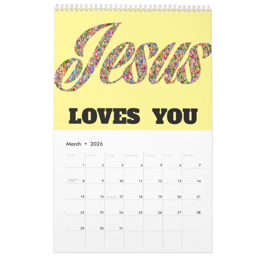 Een jaar van genade en zegeningen Kalender (Mar 2026)